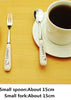 Ceramic Handle Stainless Steel Chopsticks Spoon Fork Tableware