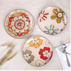 Hand-Painted Flower Style Retro Ceramic Plate