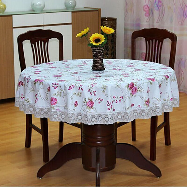 PVC Pastoral Round Table Cloth